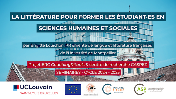[Nouvelle vidéo] "La littérature pour former les étudiant·es en SSH" par Brigitte Louichon